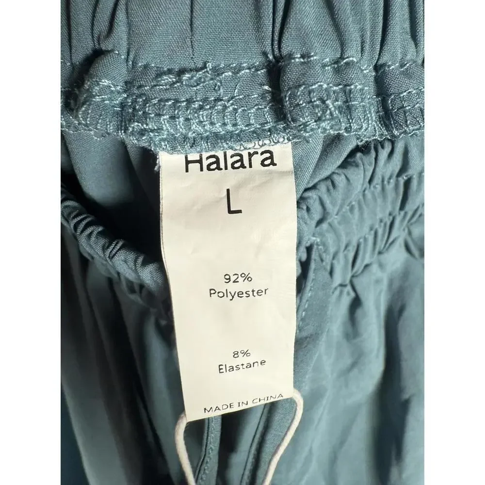 NWT Halara High Waisted Drawstring Pocket Hem Casual Joggers Mineral Blue Size L - Picture 5 of 11